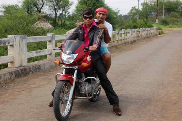 Pravesh Lal Yadav on bike