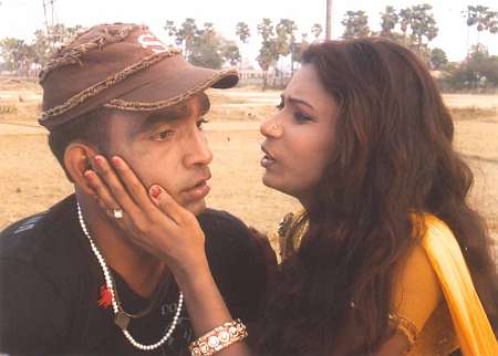 Sonu Sagar with Neha in a telfilm made on Polio