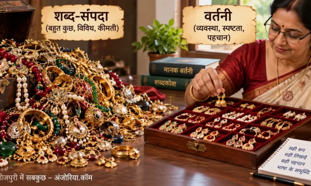 शब्द-संपदा आ वर्तनी के संबंध
