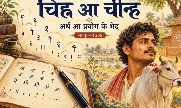 चिह्न आ चीन्ह : वर्तनी के गलती ना, अर्थ आ प्रयोग के भेद